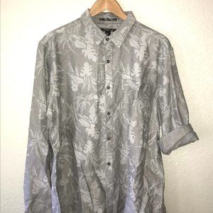 Forever 21 Long-Sleeve Floral Shirt - XL